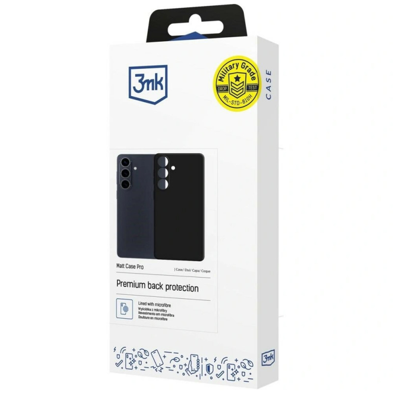 3mk Matt Case Pro Samsung Galaxy S26 aizsargapvalks, melns