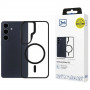 3mk Satin Armor MagCase Samsung Galaxy S26 aizsargapvalks, caurspīdīgi melns