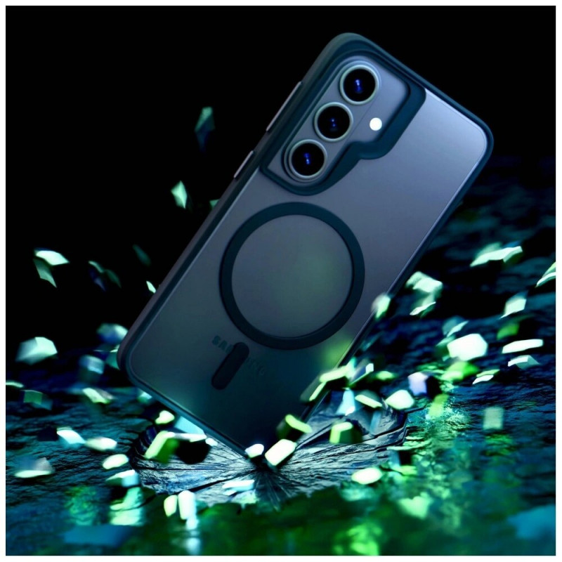 3mk Satin Armor MagCase Samsung Galaxy S26 aizsargapvalks, caurspīdīgi melns