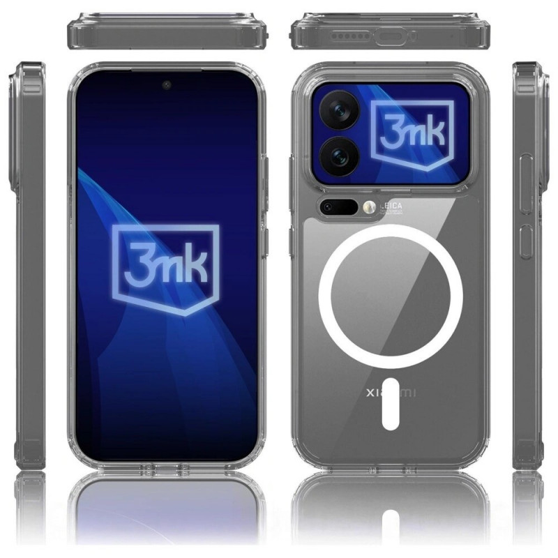 3MK Armor MagCase Xiaomi 17 Pro viedtālruņa maciņš, caurspīdīgs