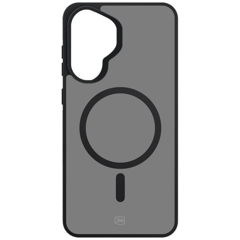 3MK Smoke MagCase Samsung Galaxy A37 viedtālruņa maciņš, dūmakaini melns