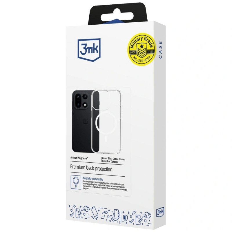 3MK Armor MagCase, paredzēts OnePlus 15 5G, caurspīdīgs