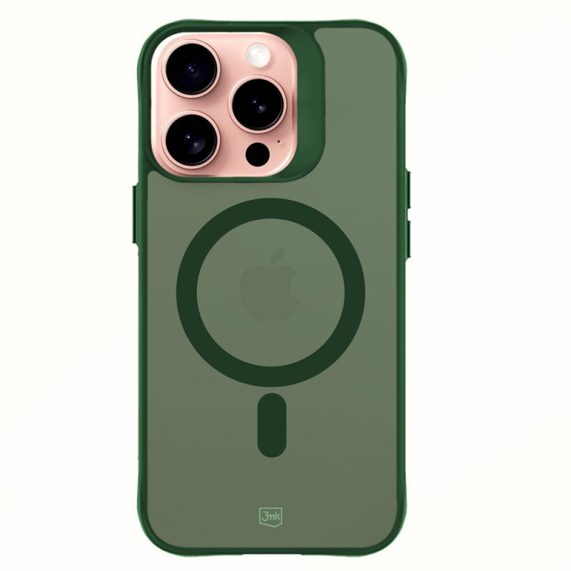 3MK Smoke MagCase Apple iPhone 16 Pro Max, zaļš