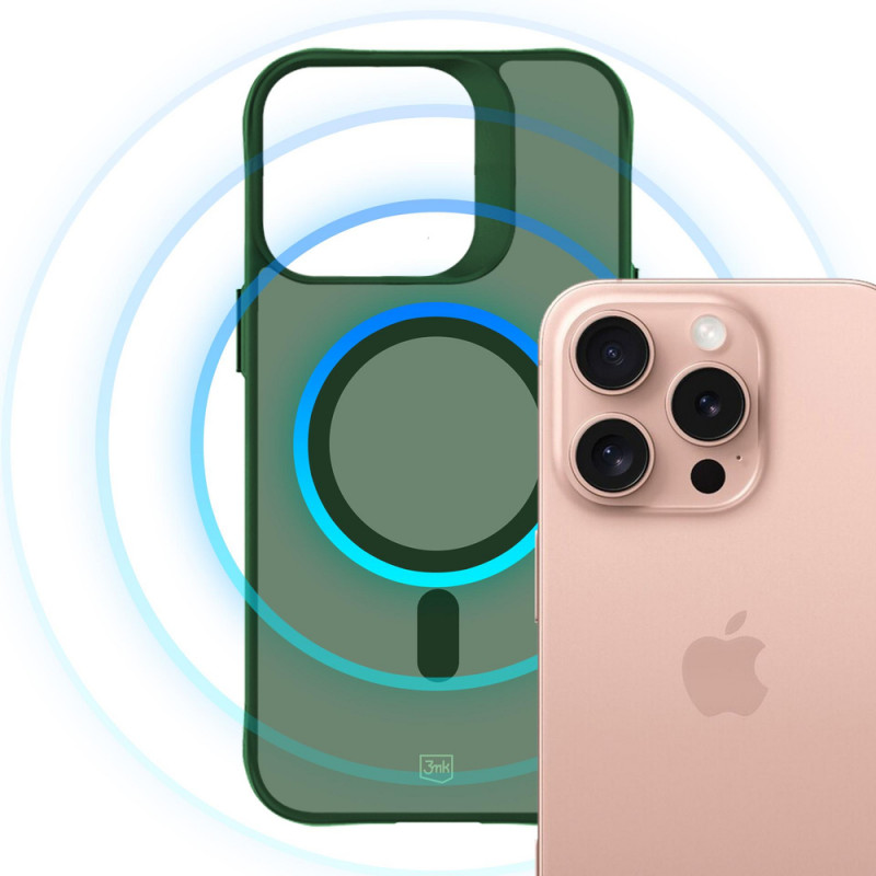 3MK Smoke MagCase Apple iPhone 16 Pro Max, zaļš