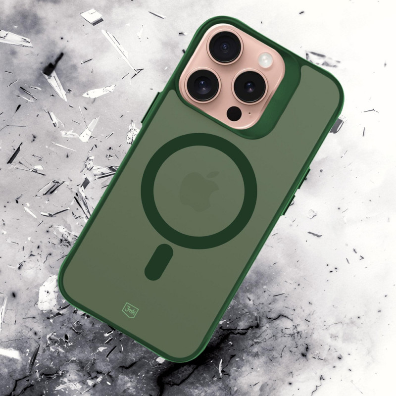 3MK Smoke MagCase Apple iPhone 16 Pro Max, zaļš
