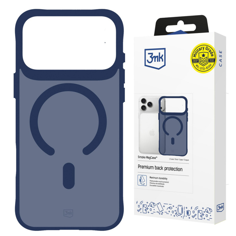 3MK Smoke MagCase Apple iPhone 17 Pro, zila