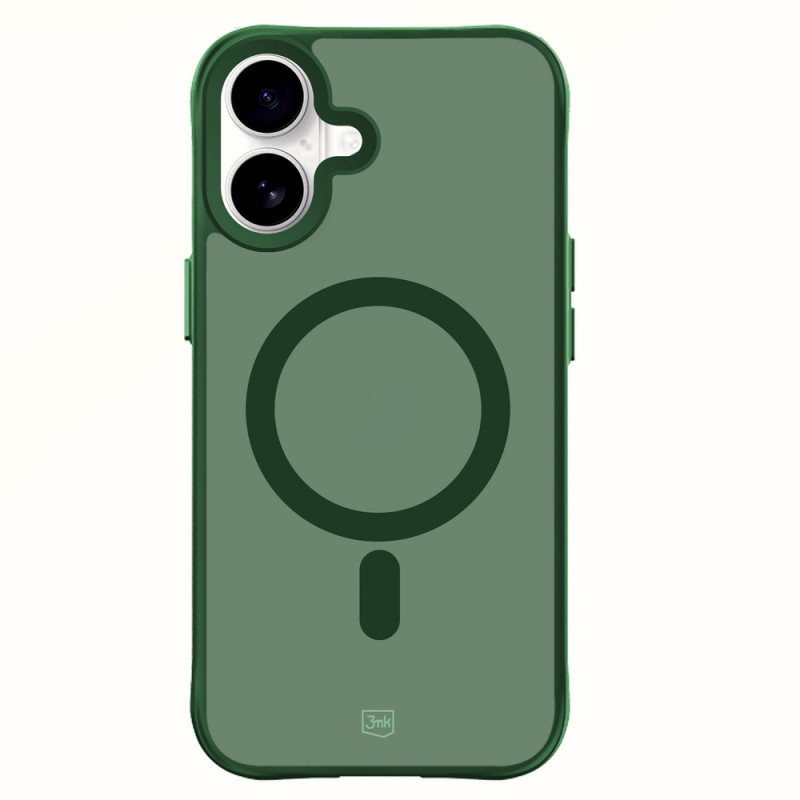 3MK Smoke MagCase Apple iPhone 16 vākam, zaļš