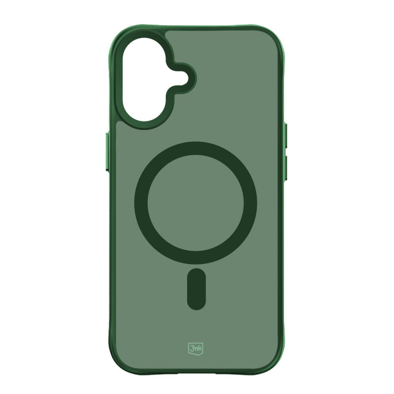 3MK Smoke MagCase Apple iPhone 16 vākam, zaļš