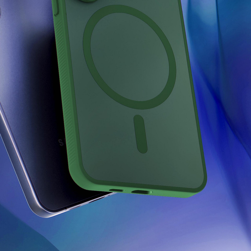 3MK Smoke MagCase Apple iPhone 16 vākam, zaļš