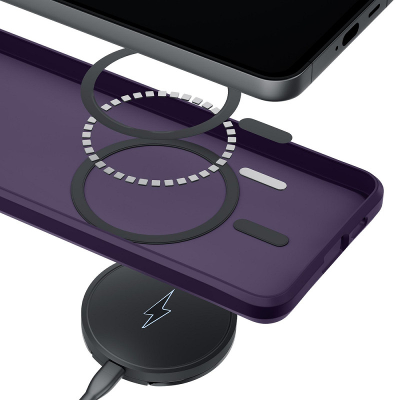 3MK Smoke MagCase Apple iPhone 16 vākam, purpura