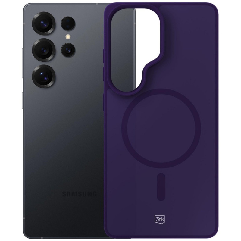 3MK Smoke MagCase Samsung Galaxy S25 Ultra vākam, purpurs