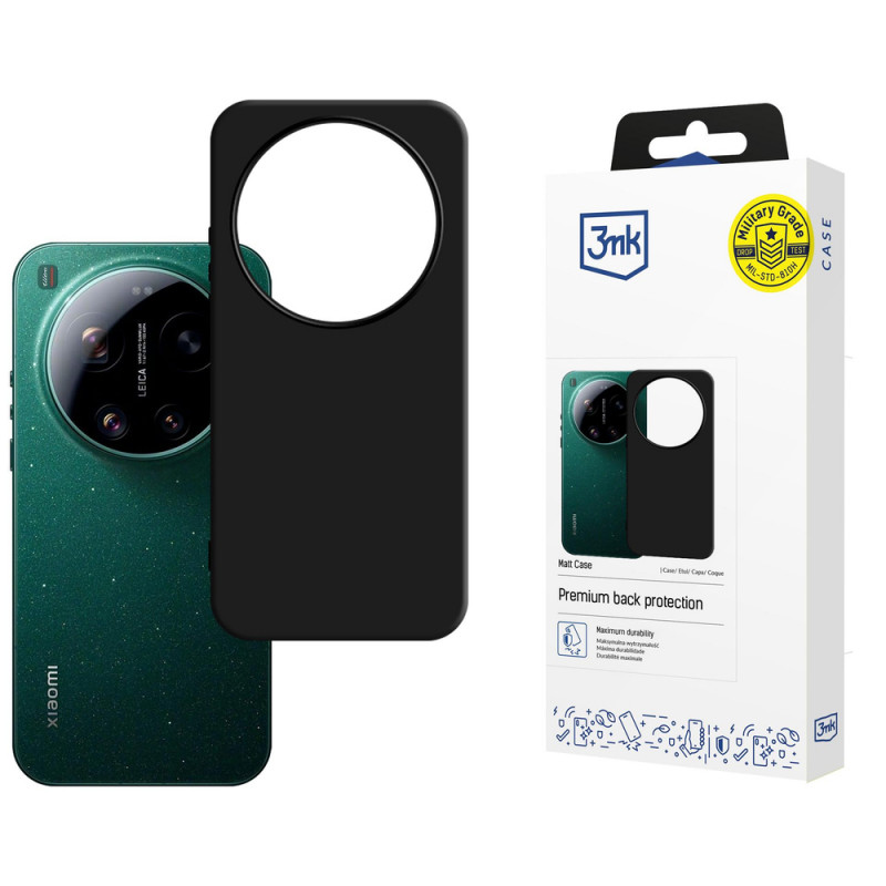 3MK Matt Case Xiaomi 17 Ultra viedtālruņa maciņš, melns
