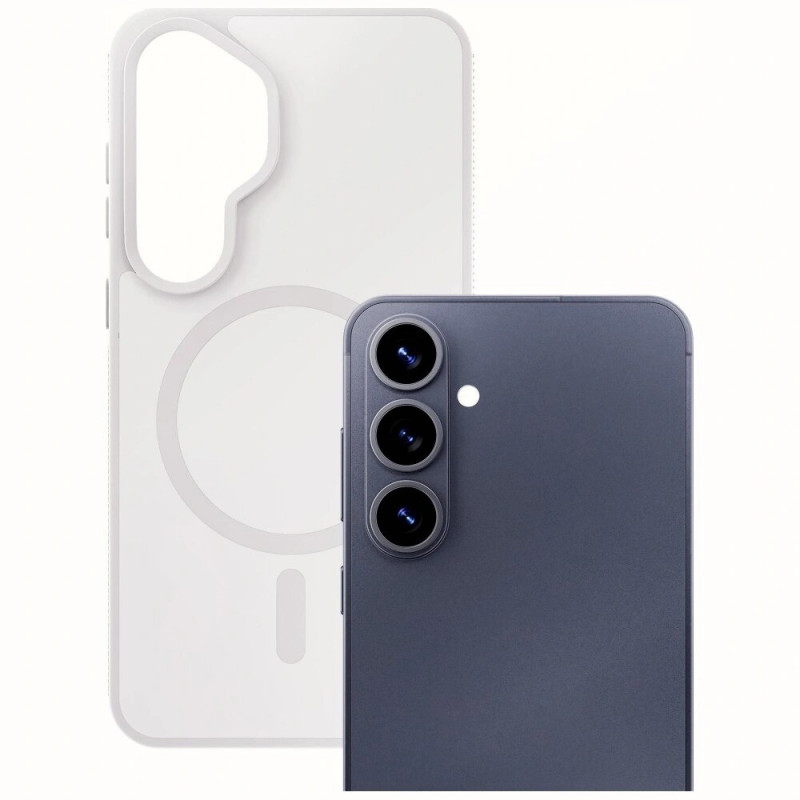 3MK Smoke MagCase Samsung Galaxy S26+ viedtālruņa maciņš, balts