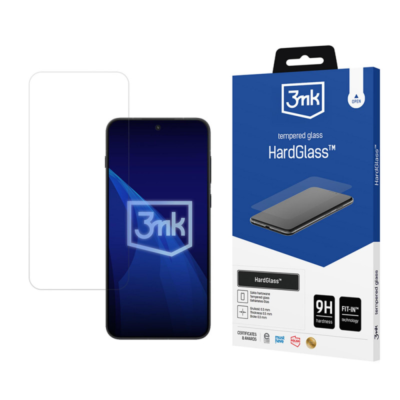 3MK HardGlass OnePlus 15R rūdītā stikla ekrāna aizsargs