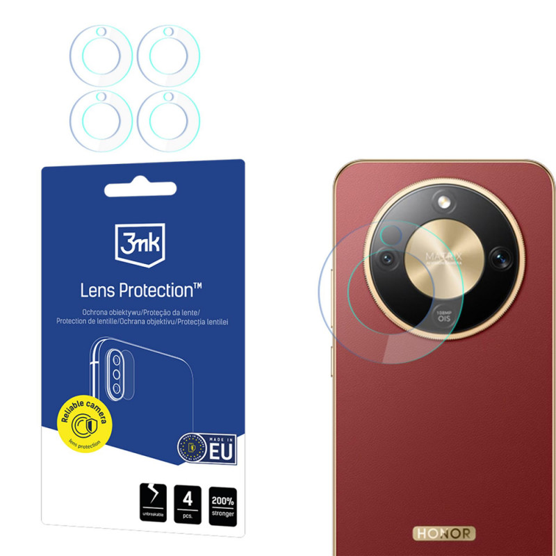 3MK Lens Protection Honor Magic8 Lite kameras objektīva aizsargs (4 gab.)