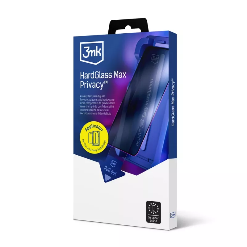 3MK HardGlass Max Privacy Apple iPhone 16 Pro Max rūdītā stikla ekrāna aizsargplēve ar konfidencialitātes filtru, melna