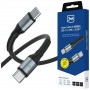 3MK Hyper Cable N-SERIES USB-C uz USB-C kabelis, 1,5 m, 100 W, melns