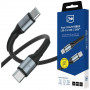 3MK Hyper Cable N-SERIES USB-C–USB-C kabelis, 3 m, 100 W, melns