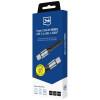 3MK Hyper Cable N-SERIES USB-C–USB-C kabelis, 3 m, 100 W, melns