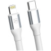 3MK Hyper Cable N-SERIES USB-C – Lightning kabelis, 2 m, 27 W, balts