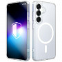 3MK Misty MagCase Samsung Galaxy S25 viedtālruņa maciņš, saderīgs ar MagSafe, balts