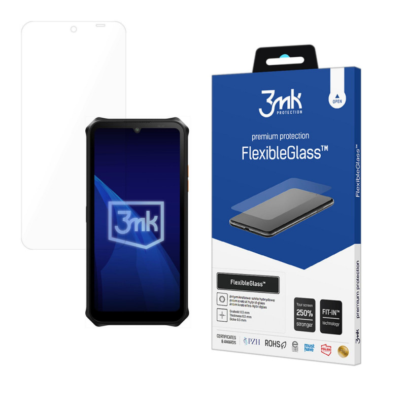 3MK FlexibleGlass Hammer Energy X2 hibrīda stikla ekrāna aizsargs