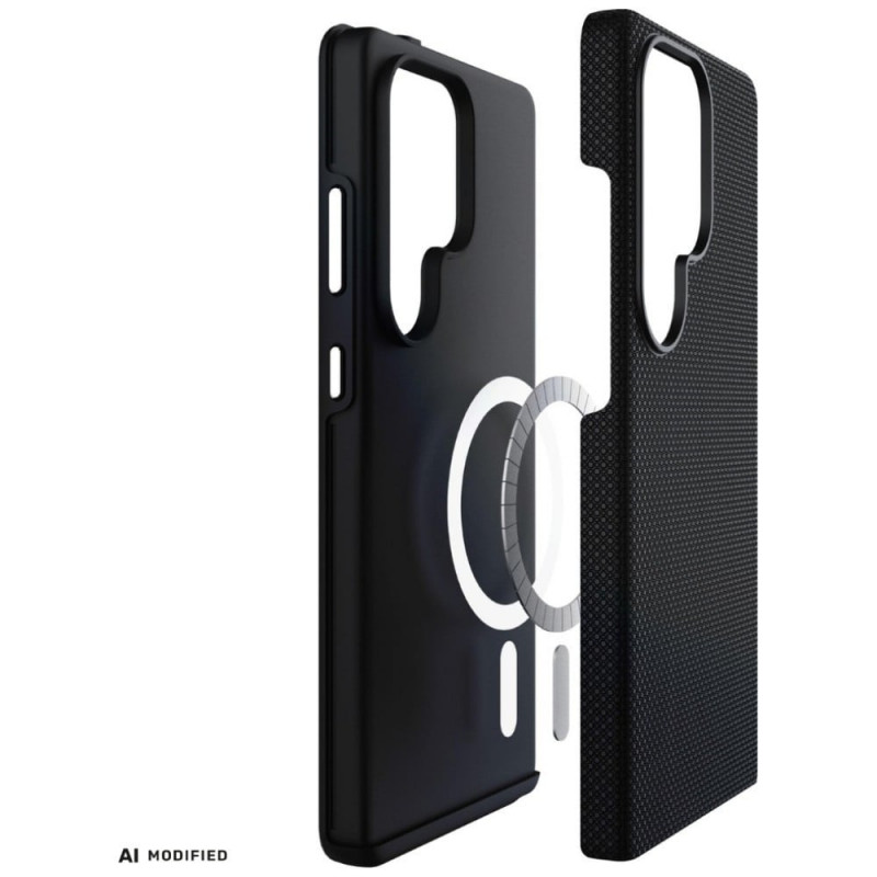 3MK Fortis MagCase Samsung Galaxy S24 Ultra vāciņš, melns