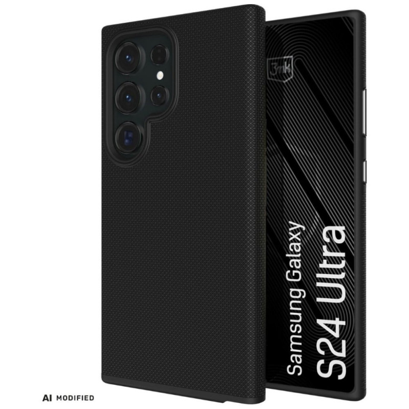 3MK Fortis MagCase Samsung Galaxy S24 Ultra vāciņš, melns