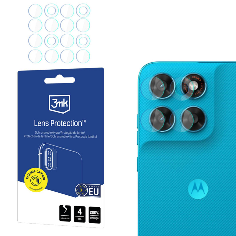 3MK Lens Protection Motorola Moto G87 hibrīdā kameras objektīva aizsargstikls (4 gab.)