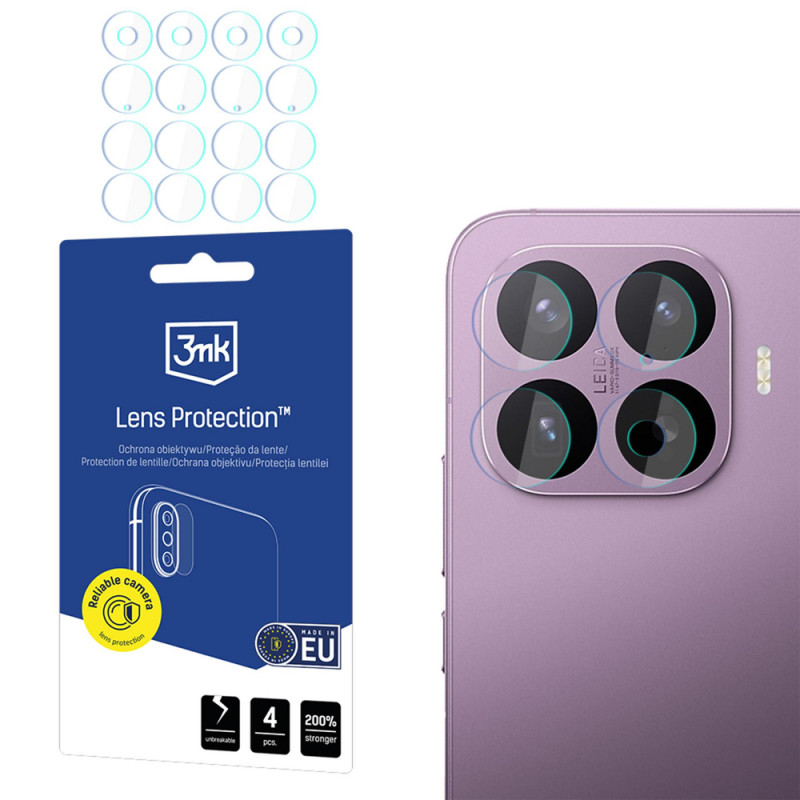 3MK Lens Protection Xiaomi 17T Pro hibrīda kameras objektīva stikls (4 gab.)