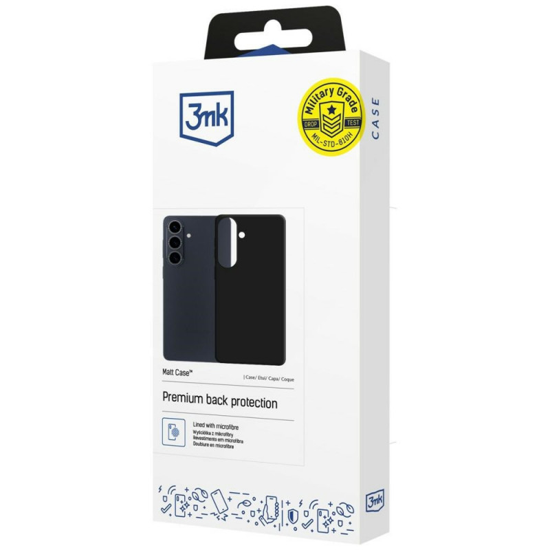 3MK Matt Case Samsung Galaxy S26 FE, melns