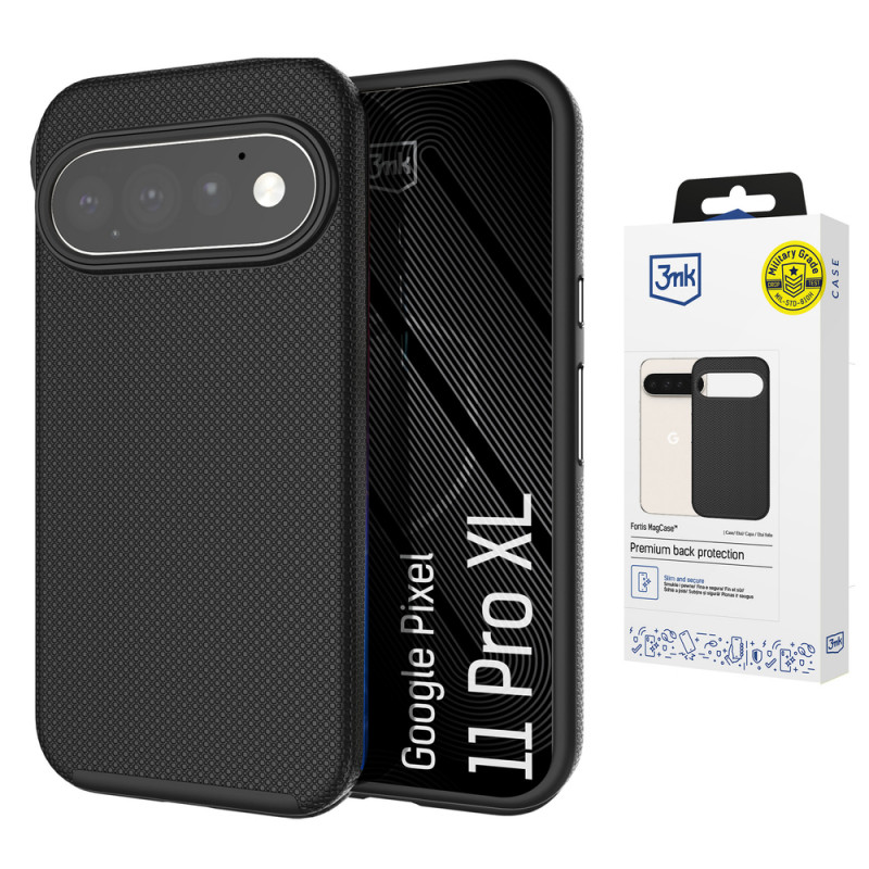 3MK Fortis MagCase Google Pixel 11 Pro XL, melns