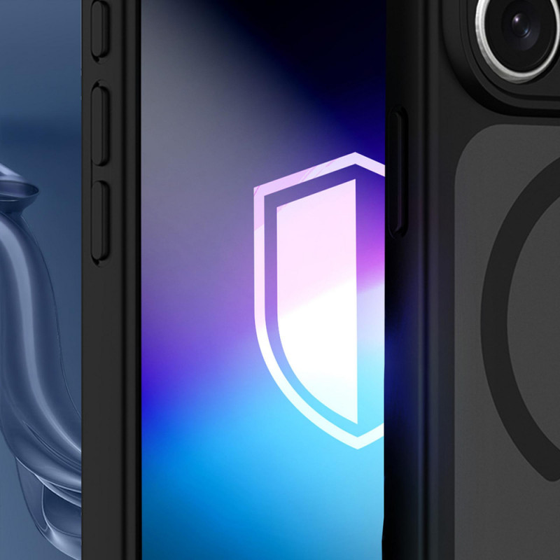 3MK Misty MagCase Apple iPhone 17 Pro Max / 18 Pro Max viedtālruņa maciņš, melns