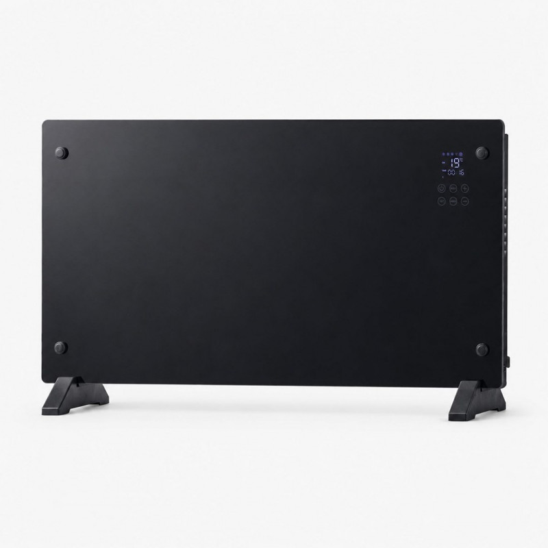 Viedais stikla paneļu sildītājs Extralink LPL-23A-BL, 2000 W, WiFi, melns