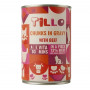 TILLO Chunks in gravy Beef mitrā kaķu barība, 415 g