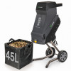 Wuber W94205 elektriskais asmeņu zaru smalcinātājs, 2500 W, 45 L
