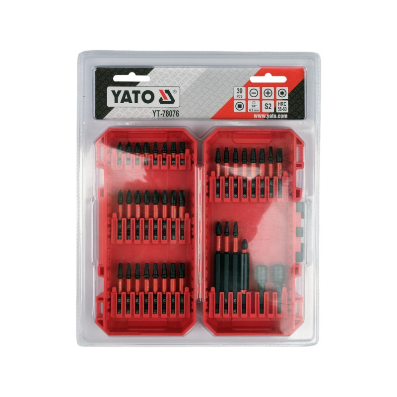 YATO trieciena urbju uzgaļu komplekts 39 gab. YT-78076