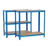 Extralink metāla plauktu iekārta 180x90x40, zila