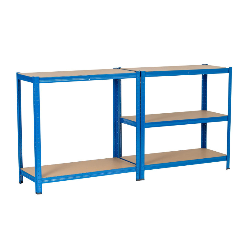 Extralink metāla plauktu iekārta 180x90x40, zila