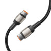 Tech-Protect UltraBoost Evo kabelis USB-C / USB-C 100W 5A 100cm Titanium