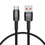 Tech-Protect UltraBoost Evo kabelis USB-A / USB-C 100W 5A 50cm melns
