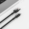Tech-Protect UltraBoost Evo kabelis USB-A / USB-C 100W 5A 100cm melns