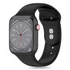 Tech-Protect silikona siksniņa Apple Watch 4/5/6/7/8/9/SE un Ultra 1/2 (42/44/45/49 mm), melna