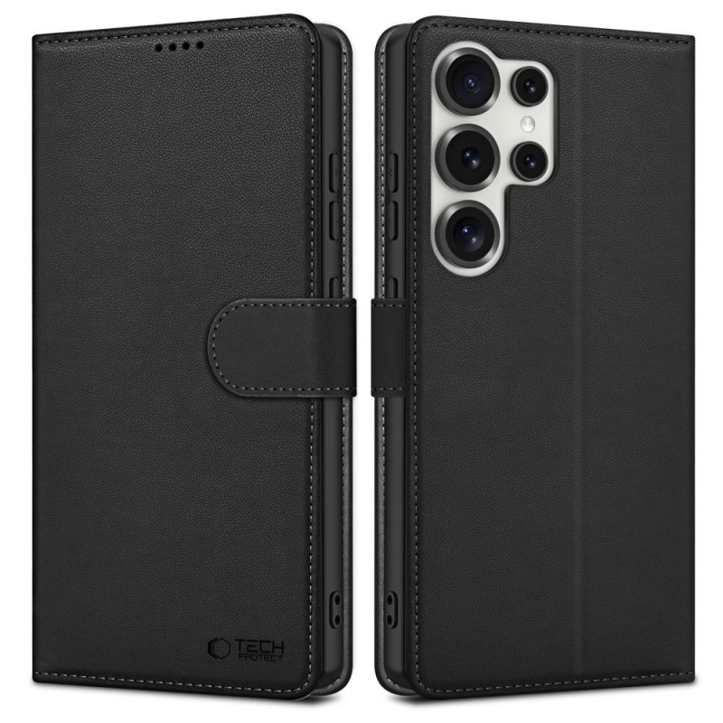 Tech-Protect Wallet Samsung Galaxy S25 Ultra vāciņš, melns