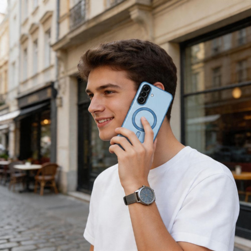Tech-Protect MagFlex MagSafe Samsung Galaxy A57 5G vāciņš, debeszils