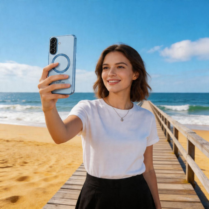 Tech-Protect MagFlex MagSafe Samsung Galaxy A57 5G vāciņš, debeszils