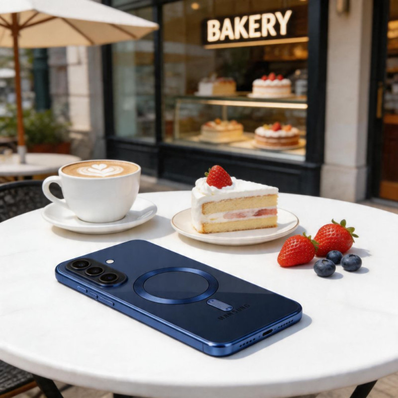 Tech-Protect MagFlex MagSafe Samsung Galaxy A57 5G vāciņš, tumši zilā krāsā