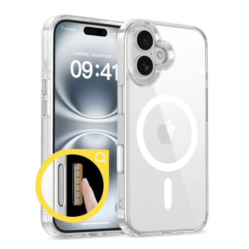 Tech-Protect Flexair Hybrid CC MagSafe Apple iPhone 16 vāciņš, caurspīdīgs