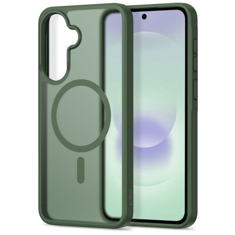 Tech-Protect Magmat MagSafe Samsung Galaxy A36 / A56 / A37 5G vāciņš, matēti zaļš