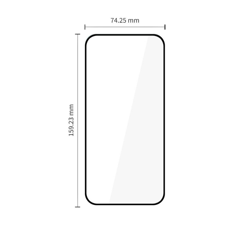Tech-Protect Glass Fit+ Motorola Moto G67 / G77 rūdītais stikls, melns (2 gab.)